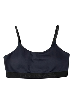 Chrome Hearts logo yoga sports bra - Black
