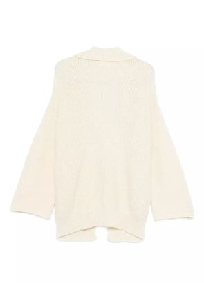 Ma'ry'ya shawl-collar cardigan - White