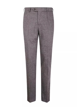 PT Torino herringbone-pattern trousers - Brown