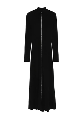 BOMPARD high-neck zip-front midi dress - Black