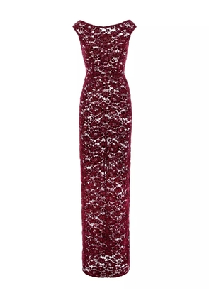 ROSERRY Marseille lace maxi dress - Red