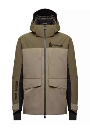 Moncler Grenoble hooded padded coat - Green