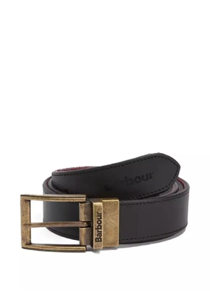 Barbour reversible tartan buckle belt - Black