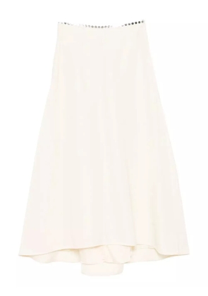 Jil Sander buttoned-waist skirt - Neutrals