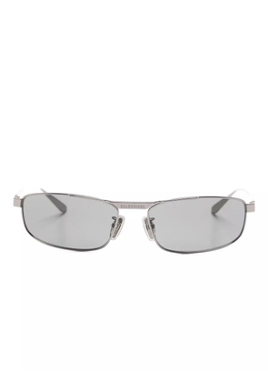 Balenciaga Eyewear logo-engraved rectangle-frame sunglasses - Silver