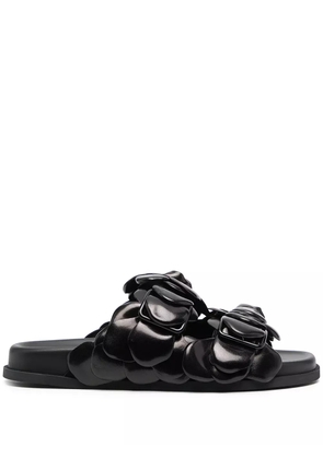 Valentino Garavani rose-detail slides - Black