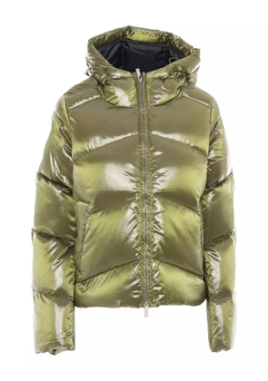 K-Way Ninev crystal-chintz puffer jacket - Green