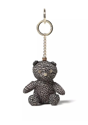 Borbonese Bear patterned keyring - Black