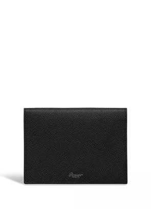 Pineider logo business card holder - Black