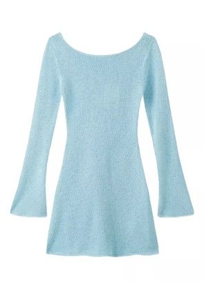 Asta Resort Maya long-sleeve mini dress - Blue