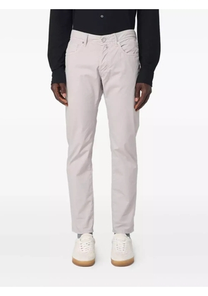 Incotex logo-patch trousers - Grey