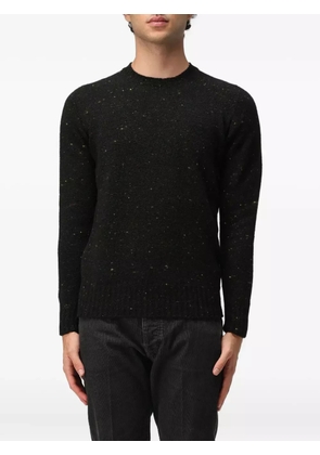 Drumohr crewneck speckled sweater - Black