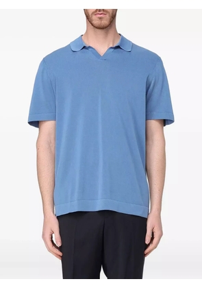 Drumohr frosted button T-shirt - Blue