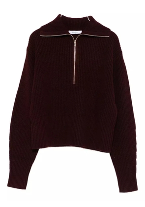 Max Mara zip Nadar sweater - Red