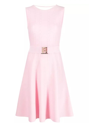 Blugirl knitted flared dress - Pink