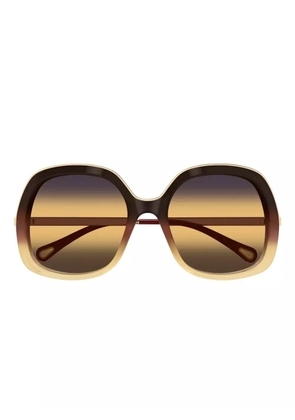 Chloé Eyewear ch0327s round sunglasses - Brown