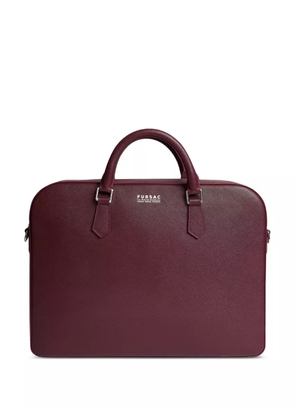 FURSAC saffiano-leather briefcase - Red