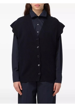 Fabiana Filippi buttoned sleeveless cardigan - Black