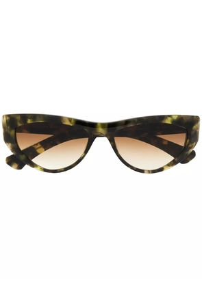 Christian Roth tortoiseshell cat-eye frame sunglasses - Green