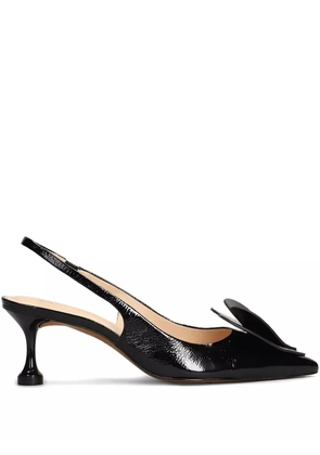Guilhermina heart-appliqué pumps - Black