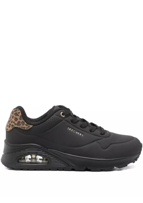 Skechers leopard-print sneakers - Black