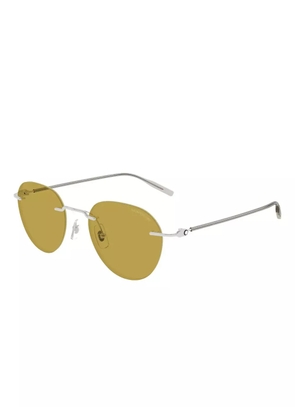 Montblanc round-frame sunglasses - Silver