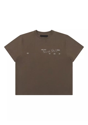 HELIOT EMIL cotton T-shirt - Brown