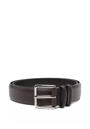 Orciani pebble-grain leather belt - Brown