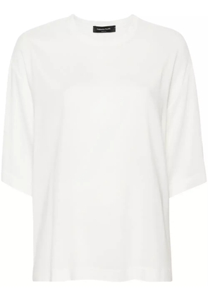 Fabiana Filippi chiffon-crepe T-shirt - White