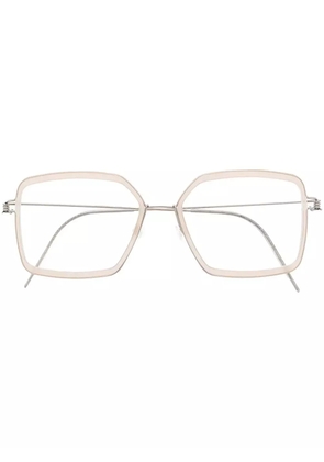 Lindberg square-frame optical glasses - Neutrals