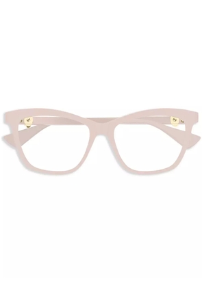 Cartier Eyewear logo-plaque glasses - Pink