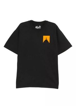 Melt graphic print T-shirt - Black