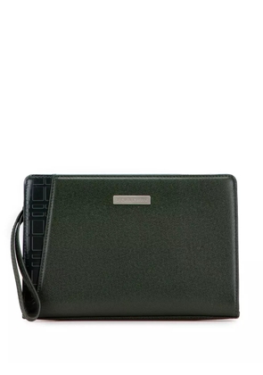 Burberry Pre-Owned 2000-2017 Leather clutch bag - Green