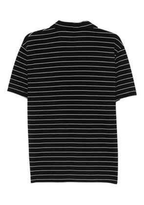 Hosio striped polo shirt - Black