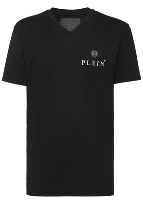Philipp Plein logo-plaque T-shirt - Black