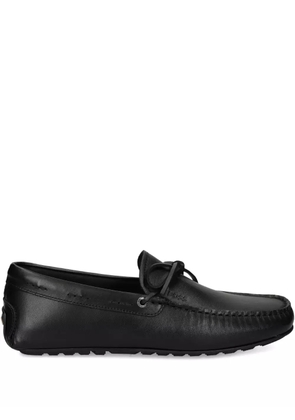 BOSS bow-detail loafers - Black