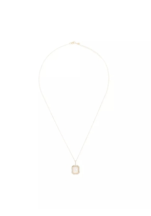 Mateo 14kt yellow gold K diamond necklace