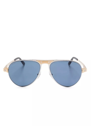 Cartier Eyewear pilot-frame sunglasses - Silver