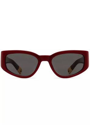 Jacquemus oversize-frame sunglasses - Red