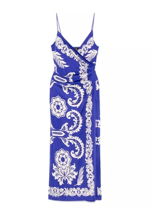 ETRO paisley-print midi skirt - Blue