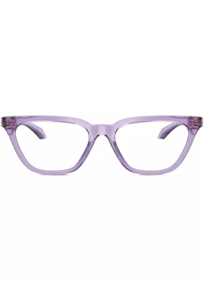 Versace Eyewear Greca-embossed cat-eye glasses - Purple