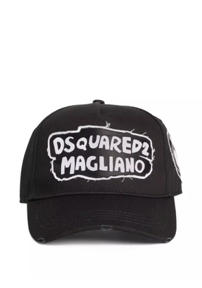 DSQUARED2 slogan-print baseball cap - Black