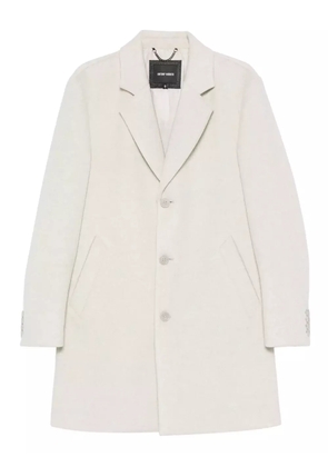Antony Morato notched-lapel buttoned coat - White
