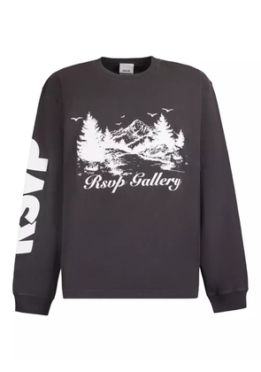 AGOLDE long-sleeve graphic-print sweatshirt - Black