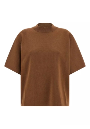 Max Mara crew neck top - Brown