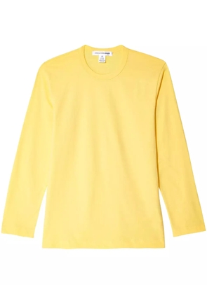 Comme Des Garçons Shirt logo-print long-sleeved t-shirt - Yellow
