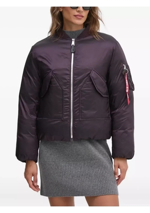Alpha Industries MA-1 zip pocket bomber jacket - Purple