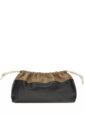 Pierre Hardy leather clutch bag - Black