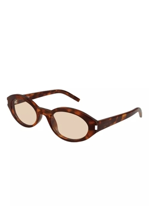Saint Laurent Eyewear oval-frame sunglasses - Brown