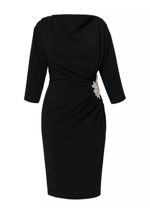 AMALIN Hailey crystal-embellished dress - Black